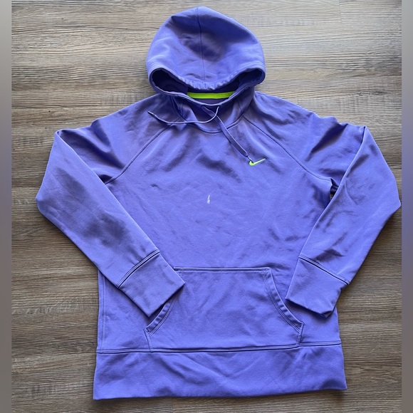 Purple Nike Therma Fit Hoodie - Picture 1 of 5